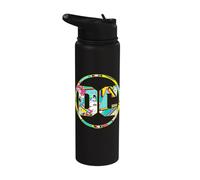 Batman 80's DC Comics Logo Stainless Steel Insulated Water Bottle