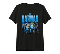 Batman Across The Years Line Up Camiseta Premium