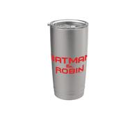 Batman and Robin (1997) logo Vaso térmico de acero inoxidable de doble pared
