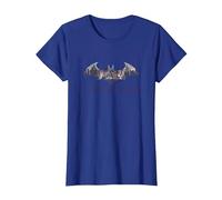 Batman: Arkham City Bat Fill Camiseta, Mujer, Azul Real, L