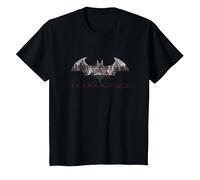 Batman: Arkham City Bat Fill Camiseta, Niños, Negro, 4 años