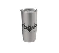 Batman: Arkham Origins Crackle Logo Vaso térmico de acero inoxidable de doble pared
