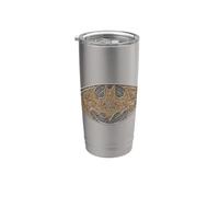 Batman Aztec Bat Logo Vaso térmico de acero inoxidable de doble pared