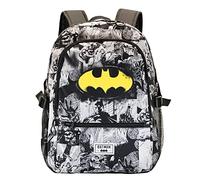 Batman B/N-Mochila Fight HS FAN, Gris, 31 x 44 cm, Capacidad 24 L