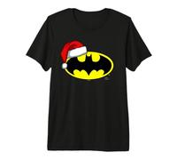 Batman Bat Symbol Christmas Santa Hat Camiseta Premium