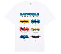 Batman Batmobiles Through The Years Logos Comfort Colors Adult Heavyweight T-Shirt