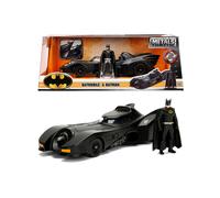 Batman Batmóvil 1989 Tim Burton + Figura Metales Fundido 1:24 Modelo JADA TOYS