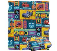 BATMAN Batwheels Blanket, 152 x 127 cm Cars AOP Silky Touch Super Soft Throw Blanket