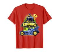 Batman Batwheels The Bat and His Wheels Camiseta, Hombre, Rojo, M