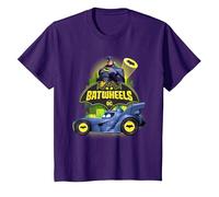 Batman Batwheels The Bat and His Wheels Camiseta, Niños, Morado, 6 años