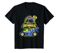 Batman Batwheels The Bat and His Wheels Camiseta, Niños, Negro, 6 años