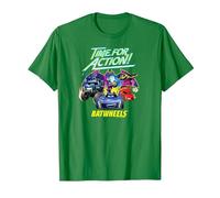 Batman Batwheels Time for Action Camiseta, Hombre, Verde Kelly, M