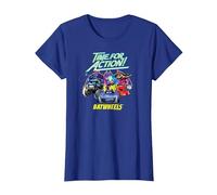 Batman Batwheels Time for Action Camiseta, Mujer, Azul Real, M