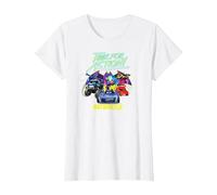 Batman Batwheels Time for Action Camiseta, Mujer, Blanco, 3XL