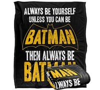 Batman Be Batman Officially Licensed Silky Touch Super Soft Throw Blanket 152 x 127 cm