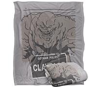 BATMAN Blanket, 152 x 127 cm The Clayface Mugshot Silky Touch Super Soft Throw Blanket
