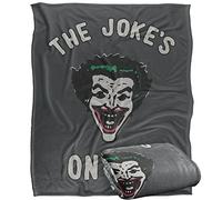 BATMAN Blanket, 152 x 127 cm The Joke's on You Silky Touch Super Soft Throw Blanket
