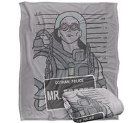 BATMAN Blanket, 152 x 127 cm The Mr. Freeze Mugshot Silky Touch Super Soft Throw Blanket