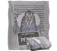 BATMAN Blanket, 152 x 127 cm The Penguin Mugshot Silky Touch Super Soft Throw Blanket