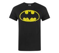 Batman - Camiseta con logotipo desgastado para hombre