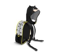 Batman Chibi-Mochila con Capucha Hood, Gris, 26 x 31 cm, Capacidad 8,5 L