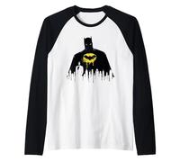 Batman City Silhouette Camiseta Manga Raglan