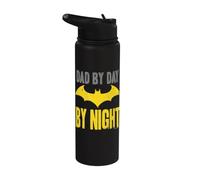 Batman Dad by Day Stainless Steel Insulated Water Bottle