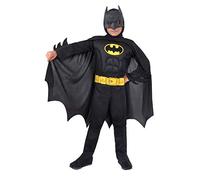 Batman Dark Knight disfraz niño original DC Comics (Talla 3-4 años) con músculos acolchados