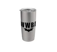 Batman Dark Knight WWBD Logo Vaso térmico de acero inoxidable de doble pared