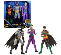 BATMAN - DC COMICS - Pack Figura Batman Y Robin contra Joker: Figuras de Acción de 30 cm - 6064967 - Superheroes Juguetes - Juguetes Niños 3 Años +