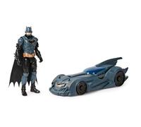 DC Comics - Pack Figura Batman Y Batmóvil - Figura de Acción 30 cm y Coche Batman - 6070521 - Superheroes Juguetes - Juguetes Niños 3 Años +