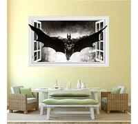 Batman Etiqueta de la pared Ordenanza pared Pegatina Gotham Guardian 3D Casa Decoración Papel pintado Niños Habitación Regalo Multicolor Bebé Pelar y pegar