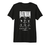 Batman Face of a Hero Through The Years Camiseta Premium
