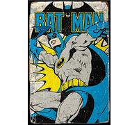 Batman - Framed Comic poster II Carteles de chapa vintage Cartel de chapa Retro Letrero de metal Placa Arte Decoración de pared 8 × 12 Pulgadas