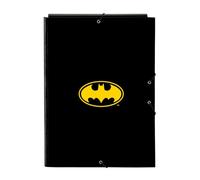 BATMAN GAME OVER - Carpeta Folio con 3 Solapas, Ideal para Niños de Diferentes Edades, Cómoda y Versátil, Calidad y Resistencia, 26x36.5 cm