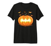 Batman Halloween Jack-o-Lantern Pumpkin Logo Camiseta Premium