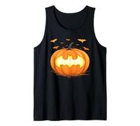 Batman Halloween Jack-o-Lantern Pumpkin Logo Camiseta sin Mangas