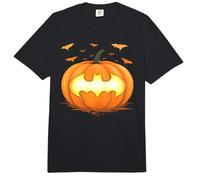 Batman Halloween Jack-o-Lantern Pumpkin Logo Comfort Colors Adult Heavyweight T-Shirt