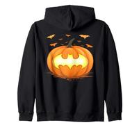 Batman Halloween Jack-o-Lantern Pumpkin Logo Sudadera con Capucha