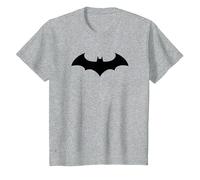 Batman Hush Black Logo Camiseta, Niños, Gris Jaspeado, 8 años