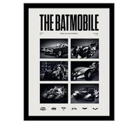BATMAN Impresión de Batmobile de 1989, blanco/negro, 40cm x 30cm