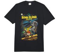 Batman Joker and Batman Classic Cover Comfort Colors Adult Heavyweight T-Shirt