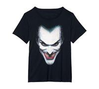 Batman Joker Portrait Camiseta, Mujer Tallas Grandes, Negro, 2XL Grande
