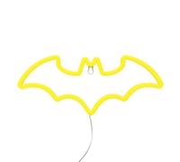 BATMAN - Lámpara LED de neón con licencia oficial de DC Comics, lámpara icónica en forma de logotipo, alimentada por USB, accesorios y decoración para recámara de niños | Paladone, amarillo