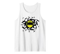 Batman Logo and Bat Swarm Camiseta sin Mangas