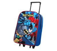 Batman Maleta Infantil Con Ruedas Trolley Azul 40cm x 30cm x 15cm