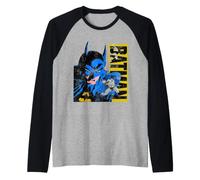 Batman | Mercancía Oficial de la película Batman & Robin | WBUBMR01 Camiseta Manga Raglan