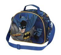 Batman Night-Bolsa Portamerienda 3D, Azul Oscuro, 25,5 x 20 cm