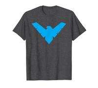 Batman Nightwing Symbol Camiseta, Hombre, Jaspeado Oscuro, 6XL