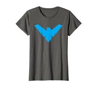 Batman Nightwing Symbol Camiseta, Mujer, Asfalto, 3XL